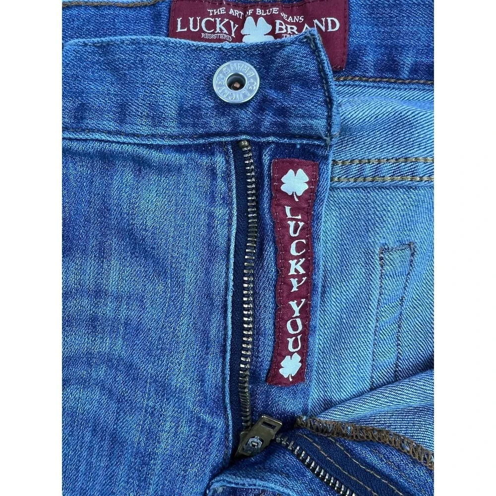 Lucky Brand 361 Vintage Straight Jeans Mens 34x30 Blue Med Wash Denim Pants
